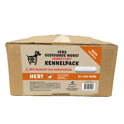 Freds Gedämpfte Frischfleischwurst Kennelpack Hirsch Getreide- Und Glutenfrei